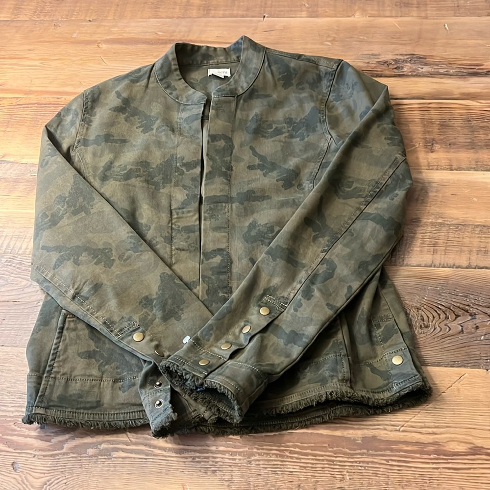 Cammo Cropped Jacket S
